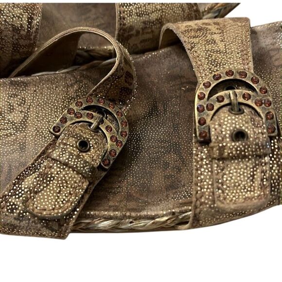 Stuart Weitzman Women's Slide Sandals Brown Size 8.5 Elegant Design - Picture 8 of 11